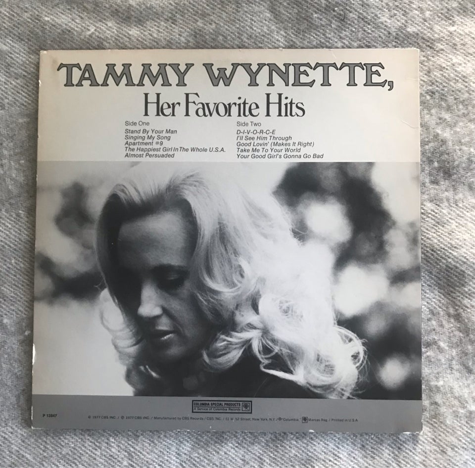 LP, Tammy Wynette, Her Favorite Hits