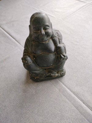 Andre samleobjekter, Buddah figur i sort, højde ca. 17 cm 
Har lidt afskaldninger