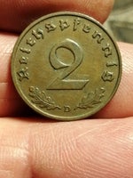 Vesteuropa, mønter, 2 pfennig