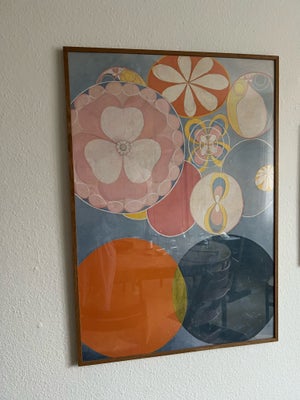 Plakat, Hilma af Klint, Fin plakat indrammet i egetræsramme i mål 70x100 cm 