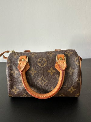 Crossbody, Louis Vuitton, læder, Den sødeste, super flotte mini Speedy i de originale Louis Viitton 