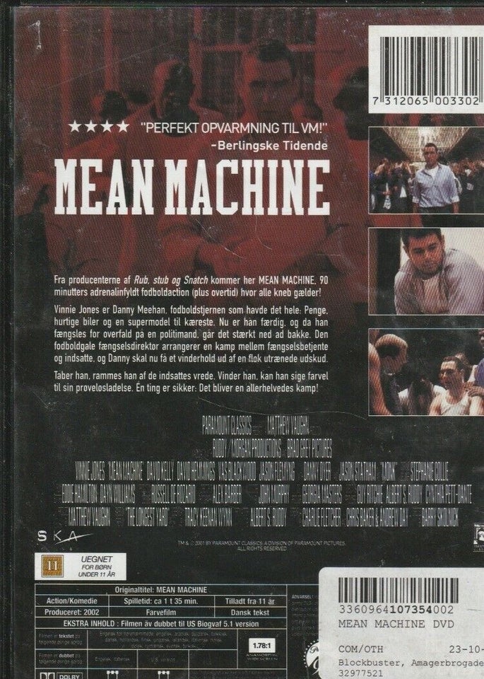 Mean machine, instruktør Barry Skolnick, DVD