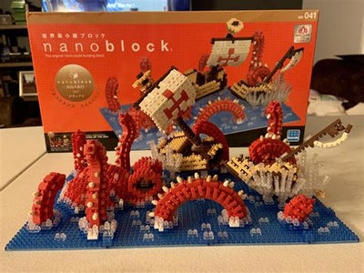 Lego andet, Nanoblock Kraken (NB-041), TIL SALG: Sjælden Nanoblock Kraken (NB-041) – Helt ny og uåbn