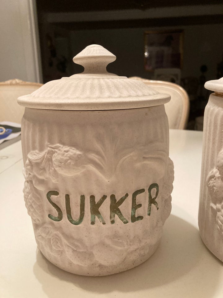 Sukker og mel krukker