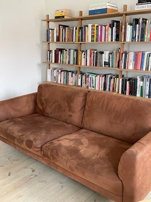 3 pers sofa i bonded læder, få brugsspor