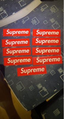 Andre samleobjekter, Supreme stickers, Supreme klistermærker 
Sælges samlet