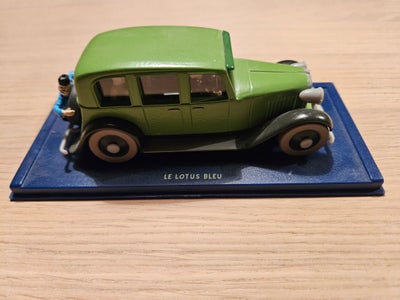 Modelbil, Mitsuhirato TINTIN, Tintin bil, Den Blå Lotus. Ingen æske eller papirer. WYSIWYG