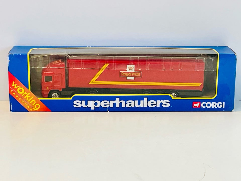 Modellastbil, Corgi Superhaulers ERF Box Trailer ‘Royal