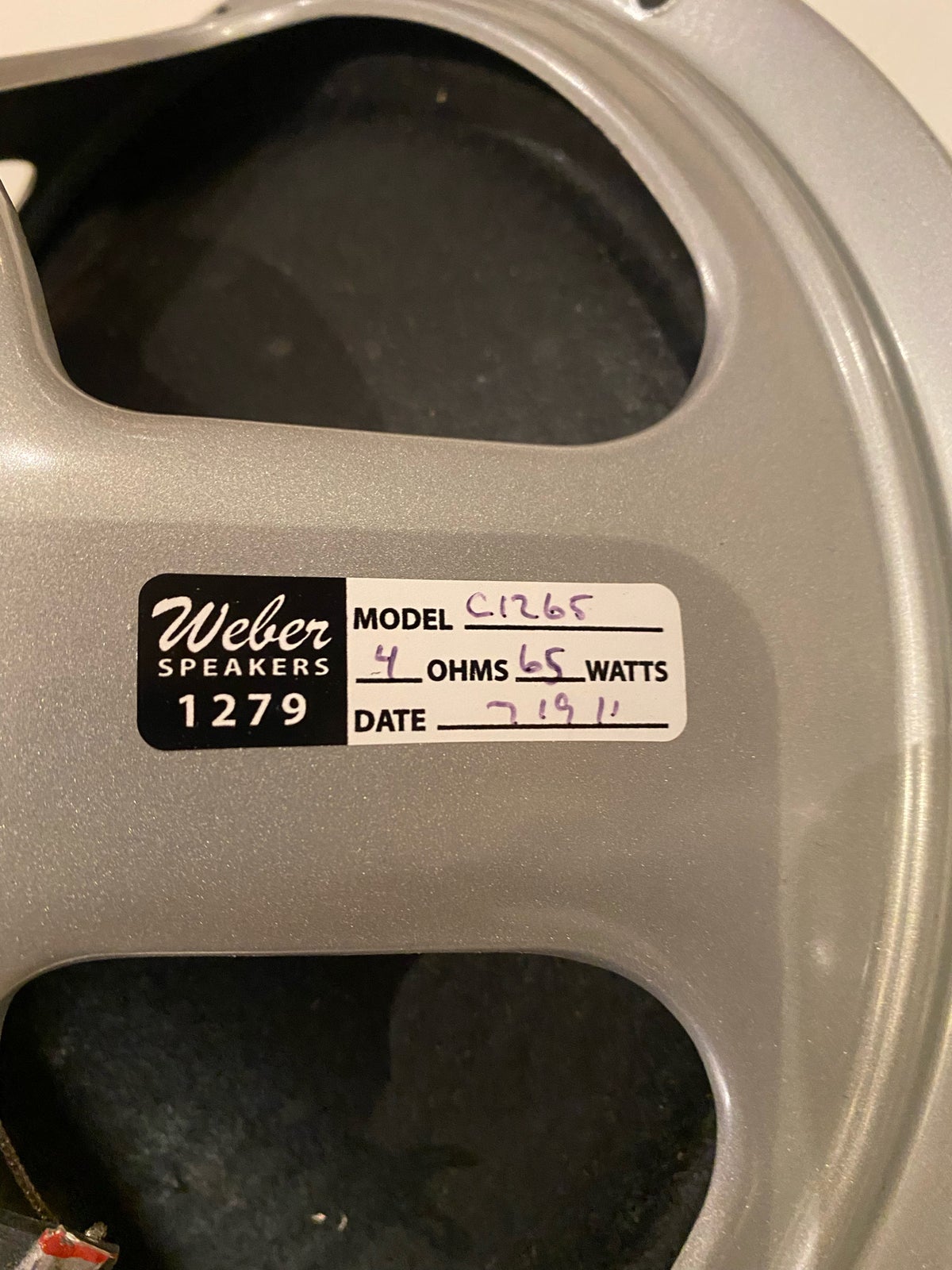 Andet, Weber speakers C1265 (ceramic), 65 w W