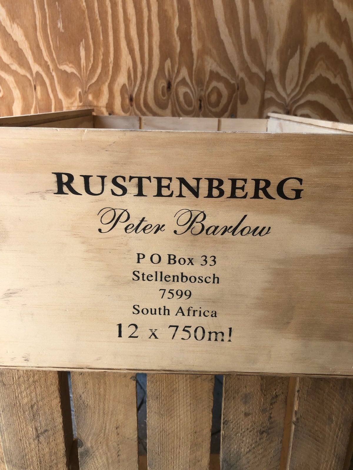 Vin og spiritus, Rustenberg Peter Barlow