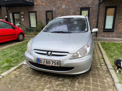 Peugeot 307, Benzin, 2004, km 219000, sølvmetal, træk, klimaanlæg, aircondition, airbag, 5-dørs, st.