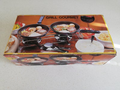 Bordgrill, Grill Gourmet 801, Vintage bordgrill, Grill Gourmet 801, 
Retro grill. Helt nyt aldrig br