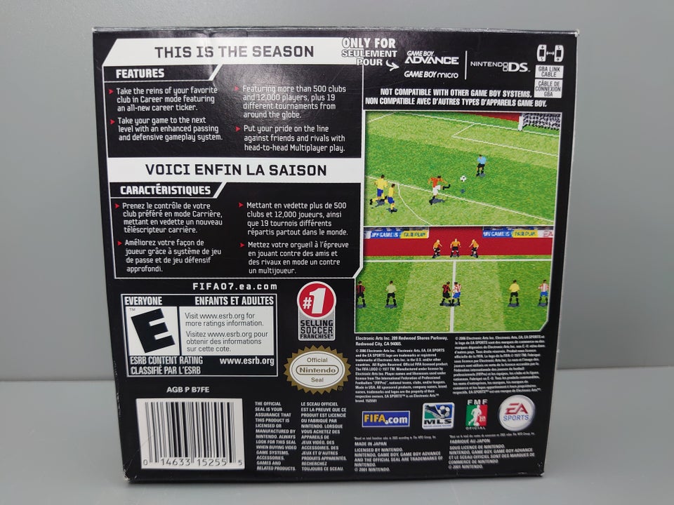 FIFA 07 Soccer FIFA Football 07 2007, Gameboy Advance