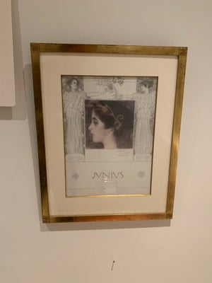 Indrammet kunst, Gustav Klimt, Flot Indrammet Gustav Klimt plakat. Motiv: junius

Der medfølger lidt