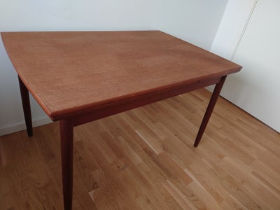 Spisebord, Teaktræ, b: 80 l: 120, Teaktræsbord med hollandsk udtræk 120x80. Kan forlænges til 206 cm