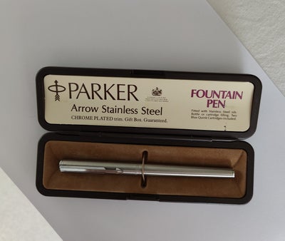 Fyldepen, Parker fyldepen af typen, Fountain Pen. Den er aldrig brugt og i god stand. Original embal
