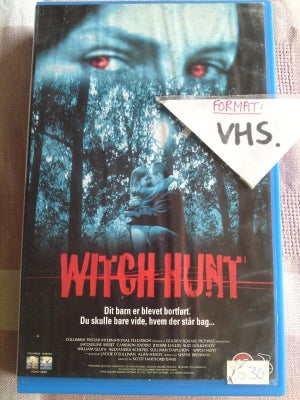 Drama, Heksejagt (witch hunt), instruktør Scott hartford davis, Auktion på Witch hunt på VHS, x-leje