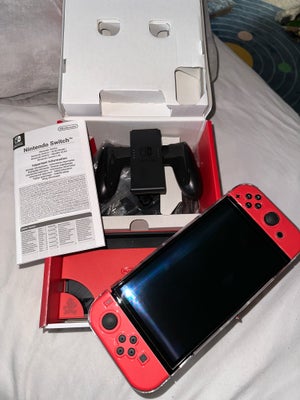 Nintendo Switch, OLED 2023 MARIO EDITION, Perfekt, Sælger min nintendo switch, brugt max 4 gange, ha
