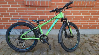 Unisex børnecykel, mountainbike, andet mærke, 24 tommer hjul, 21 gear, Mærke principel
Med skærm sæt
