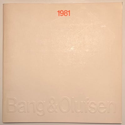 Andet , Bang & Olufsen, Årskatalog 1981

Flot katalog med bl.a. Beosystem 8000 ( Beomaster 8000 / Be