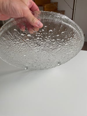 Glas, Glasfad, Iittala Ultima Thule serveringsfad / glasfad, glasfadet har en diameter på 37 cm. og 