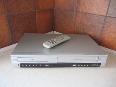 VHS videomaskine, Lumatron, DVCR2004, Perfekt, 
- Incl. fjernbetjening,
- COMBI afspiller
- DVD-afsp