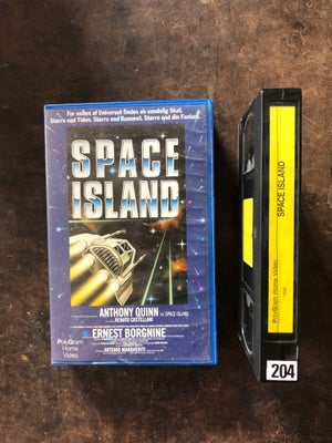 Science Fiction, Space Island, Udlejningskassette. 1987. Danske undertekster. L’ isola del tesoro. O