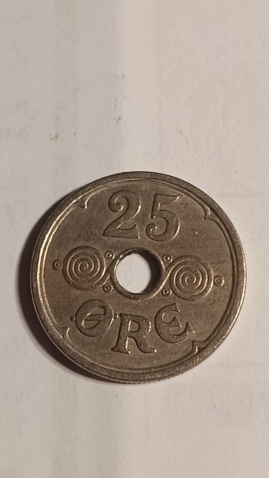 Danmark, mønter, 25 øre