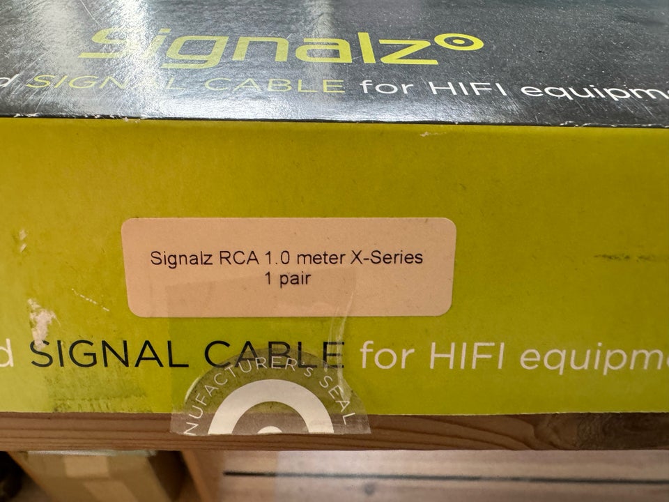 Phono kabel, Ansuz Signalz X, 1 m.