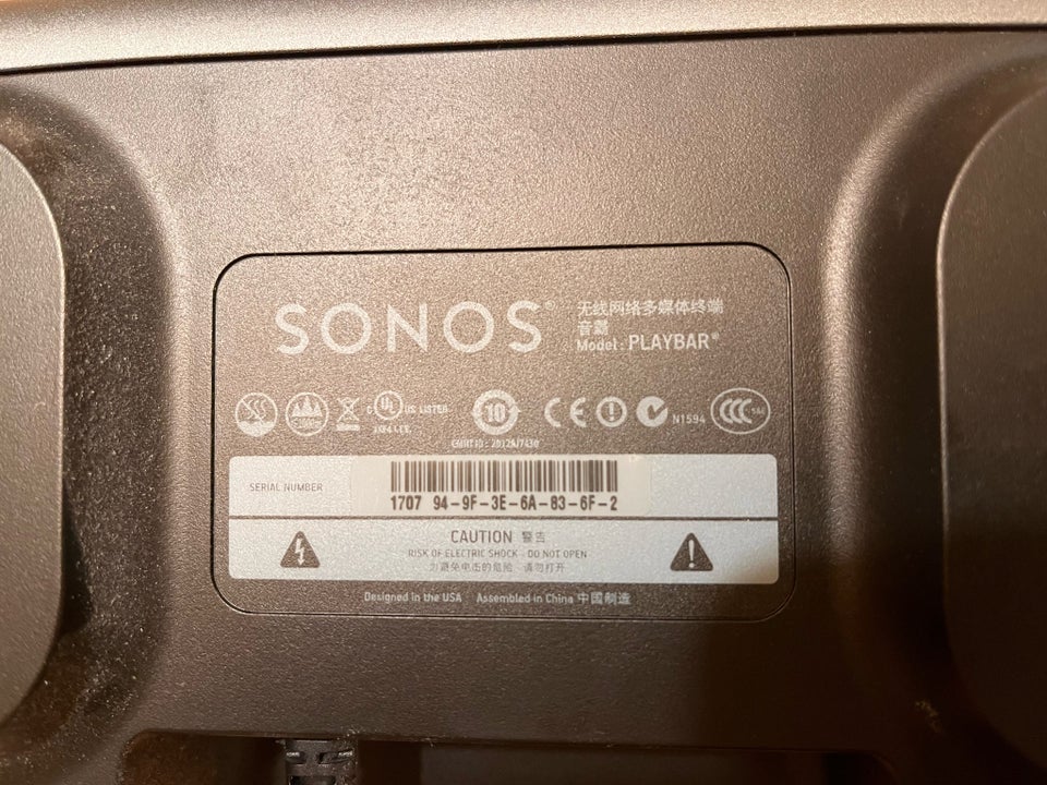 Højttaler, SONOS, Playbar