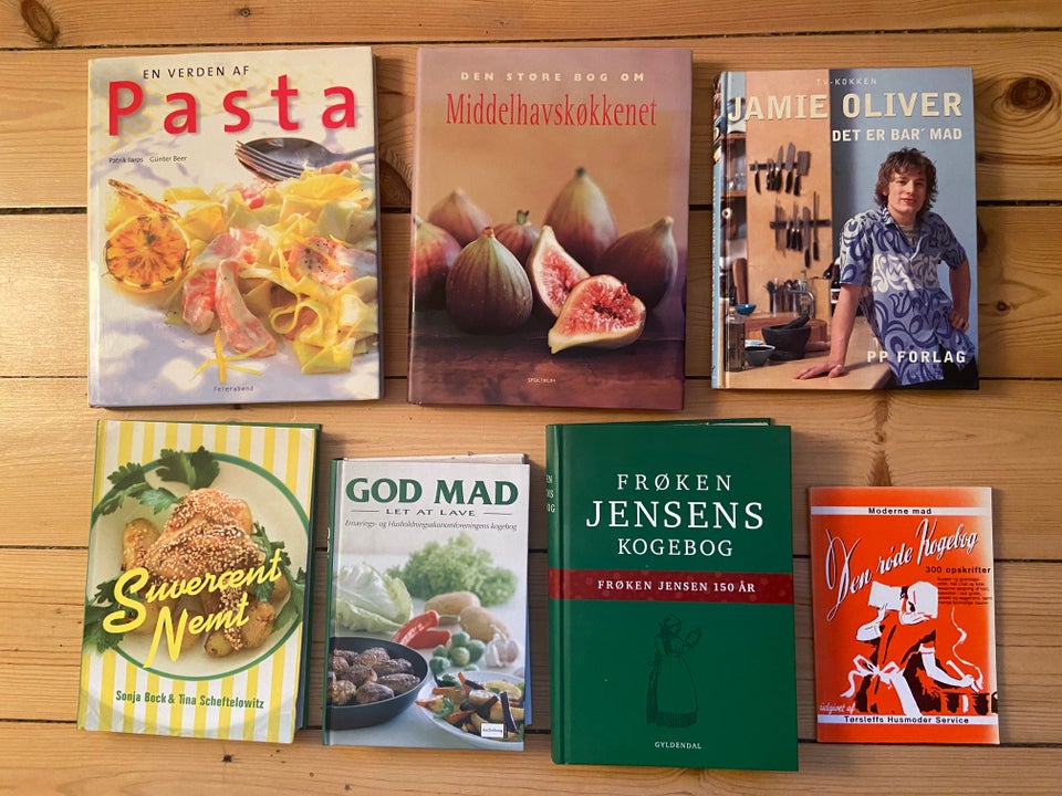 Kogebøger, Frøken Jensens kogebog m.fl., Jamie Oliver