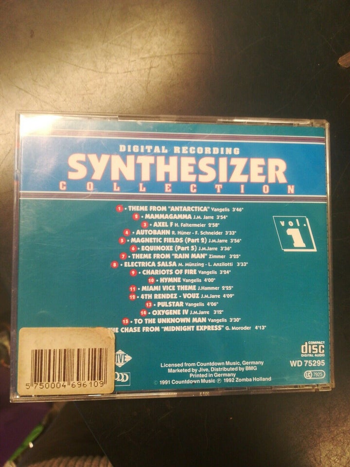 Forskellige Kunstnere : Synthesizer collection vol 1,