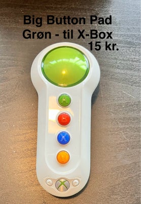 Big Button Pad Grøn til Xbox, Xbox, anden genre, Kan afhentes på Amagerbro eller sendes på købers re