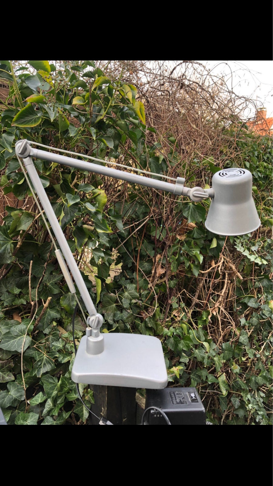 Fed dansk patineret vintage Arkitektlampe , Vintage