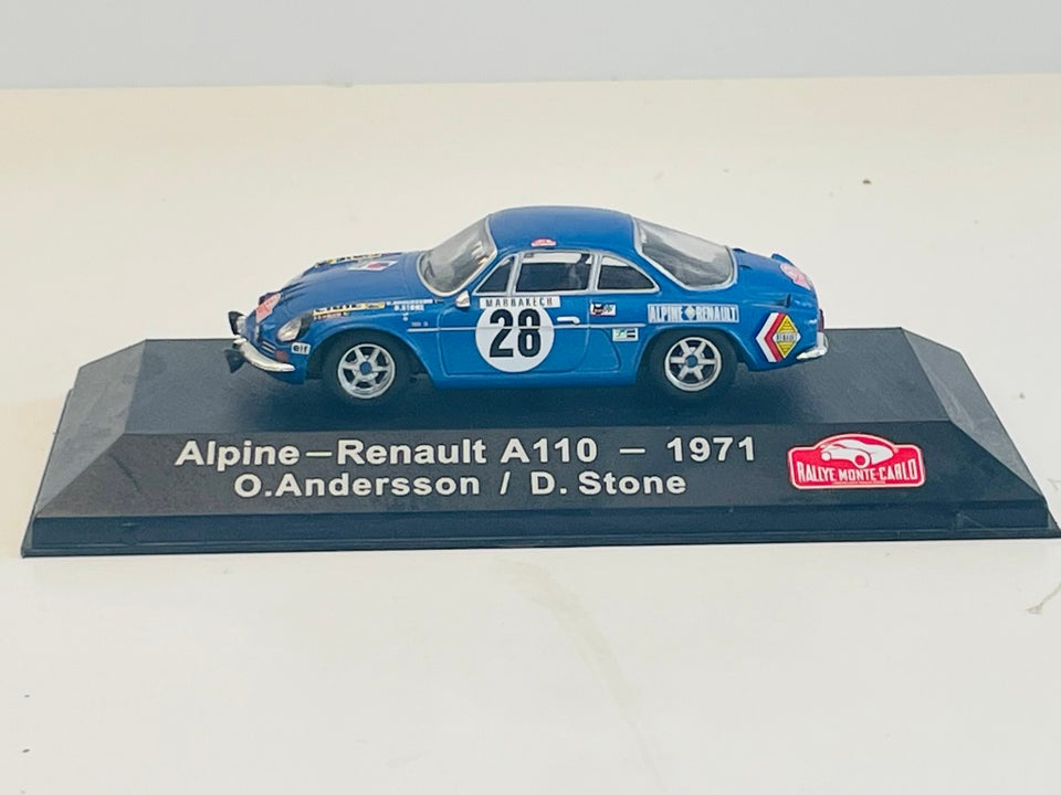 Modelbil, Ixo - Rally Monte Carlo 1971 Alpine - Renault A110 ,