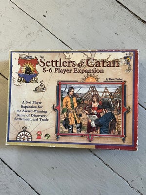 The Settlers of Catan 5-6 Players Expansion, brætspil, Komplet. God stand. På engelsk. 