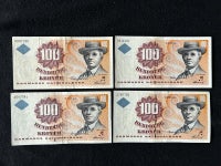 Danmark, sedler, 100