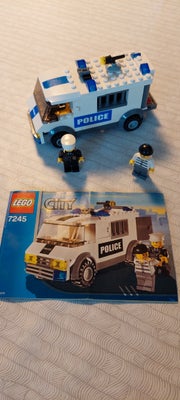 Lego City, 7245-2, Prison transport fra 2005. Modellen er 7245-2, derfor er der blå og ikke sorte mæ
