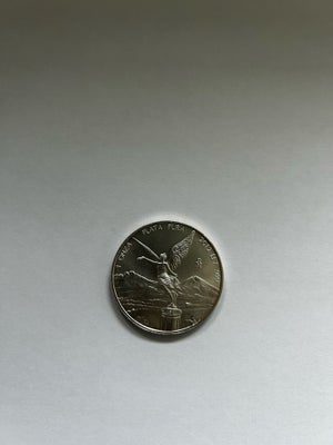 Amerika, mønter, 1 $, 5 styk .999 sølvmønter vejer 5 ounce jeg sælger dem for samlet 1600 kr. Sølvmø