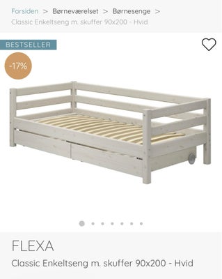Enkeltseng, Flexa Classic, Flexa classic 90*200 inkl dreamzone madrass. 

sengen er skilt fra derfor