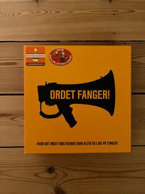 Ordet fanger!, Familiespil, brætspil, Sjovt selskabsspil for børn og voksne.
Spillet er intakt (den 
