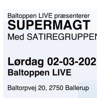 Billetter til Supermagt i Baltoppen 2. marts 2024