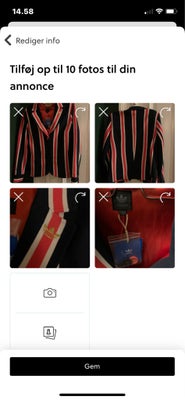 Jakke, str. 36, Adidas,  Stribet,  Ubrugt, Super fed Adidas original blazer jakke 