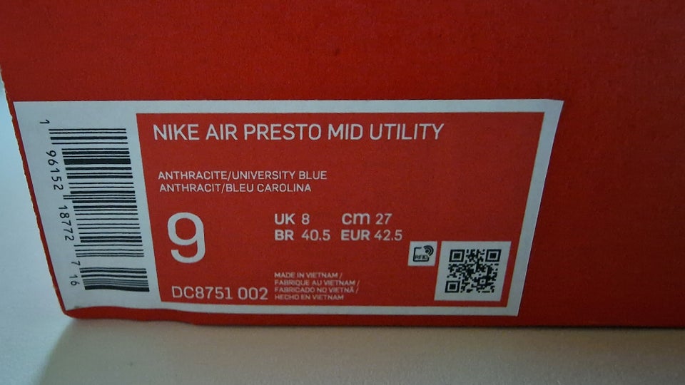 Sneakers, Nike Air Presto mid, str. 42,5