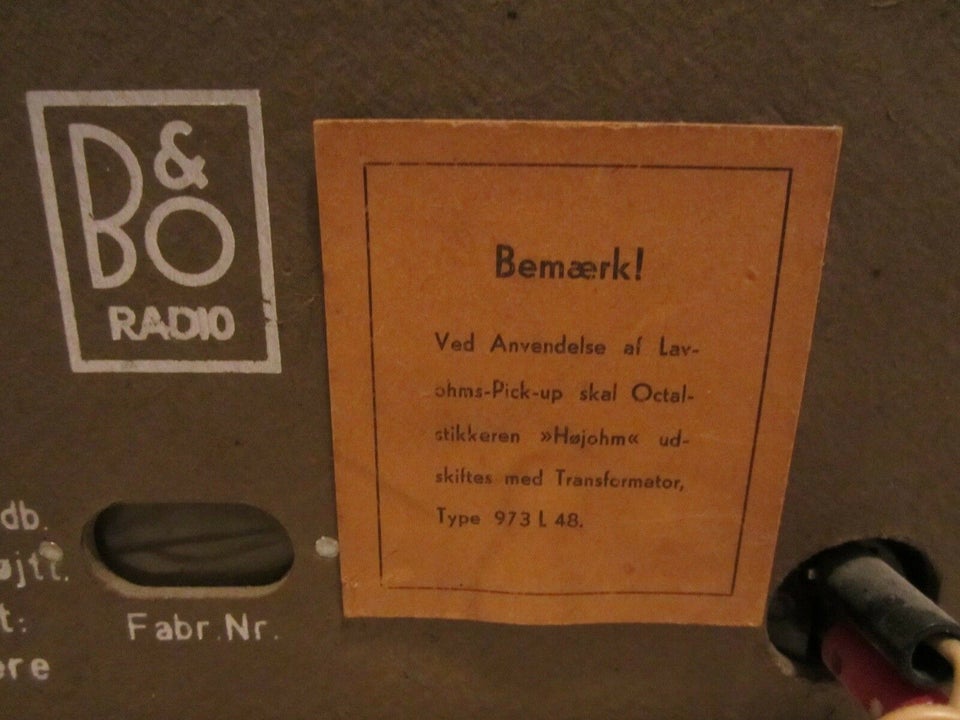 Radio, B&O