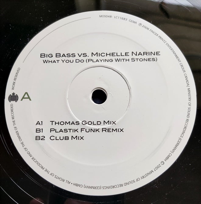Maxi-single 12", Big Bass vs. Michelle Narine