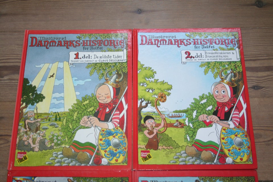 Deleurans Danmarkshistorie 1 - 4, Tegneserie