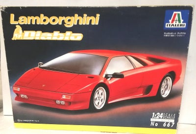 Byggesæt, ITALERI  Ferrari / Lamborghini , skala 1:24, ITALERI 1 :24 - 2 fine byggesæt af Ferrari 34