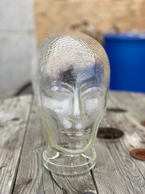 Glas, Glashoved, Tysk, Fint glashoved til ex. Høretelefonerne