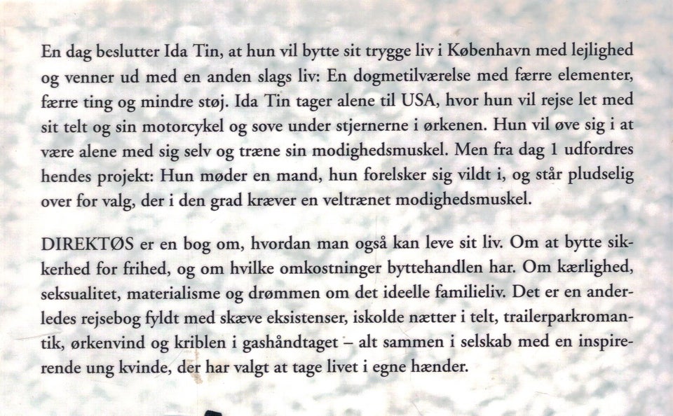 Direktøs, Af Ida Tin, emne: rejsebøger